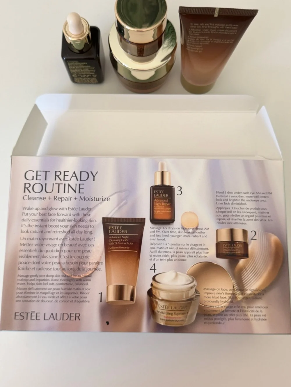 Estee Lauder Advanced Night Repair Set - Light Blue & Brown Packaging - Picture 3 of 7